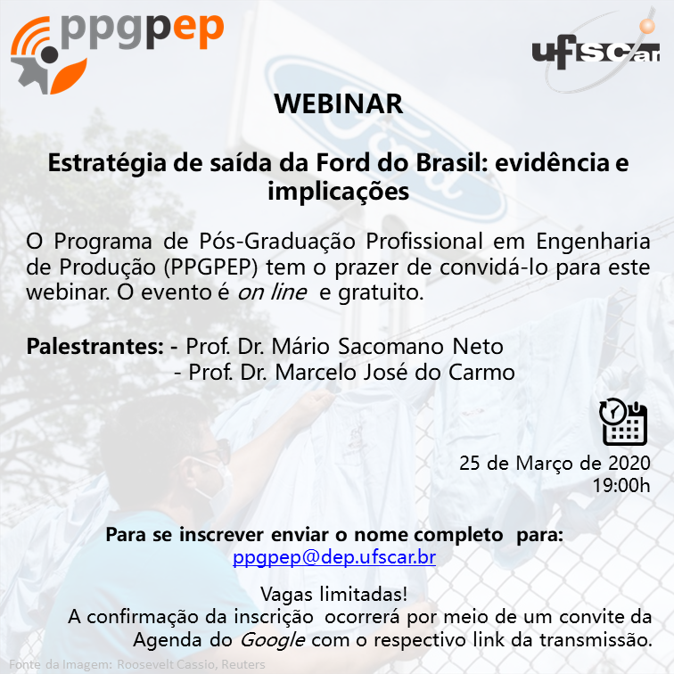 Banner informando data e horário do Webinar